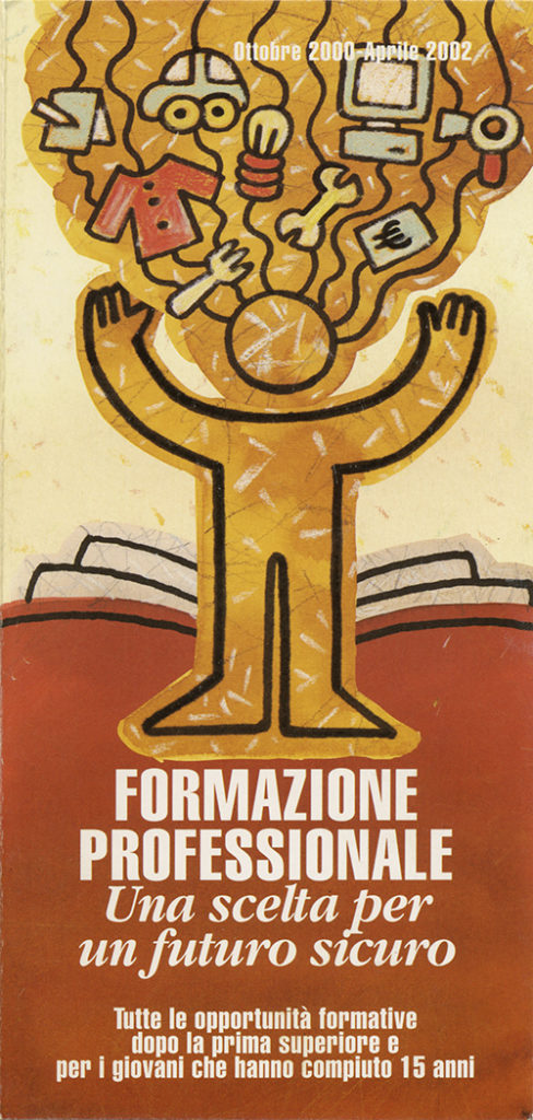 illustrazione di copertina per brochure, cliente: ENAIP, Reggio Emilia